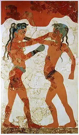 Young_boxers_fresco,_Akrotiri,_Greece